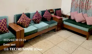 Mehagoni Wooden L Shaped Sofa