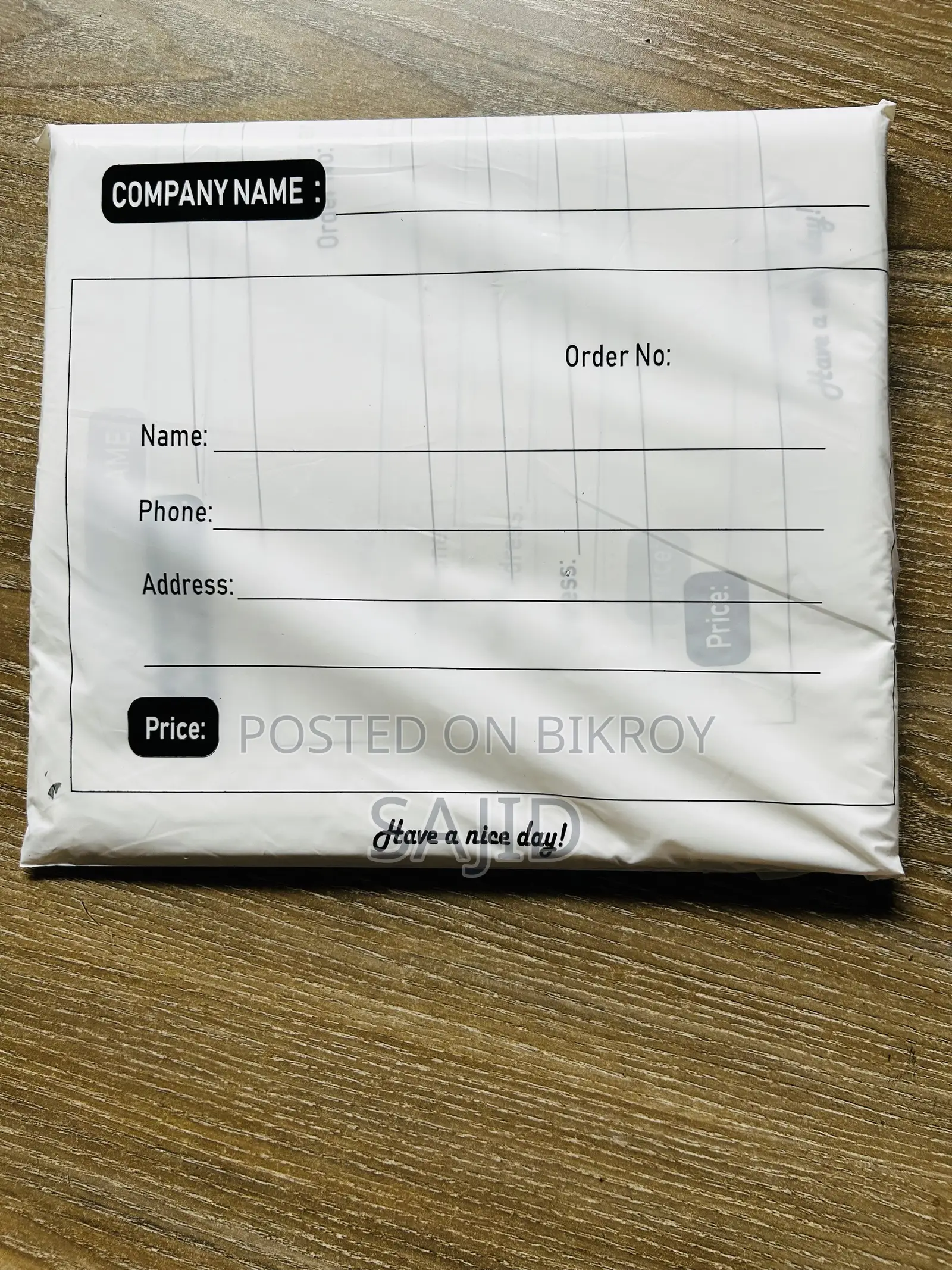 Courier Poly -Ready Print 10/14 Inch 100 Peice