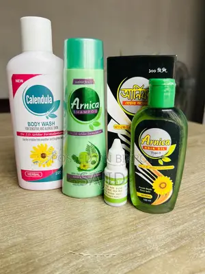 Arnica Shampoo 150ml, Calendula Body Wash 220ml ,Arnica Hair Oil Combo
