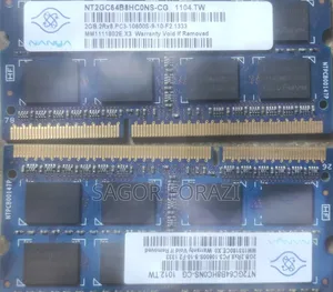 Nanya 2GB DDR3 1333MHz Laptop RAM | PC3-10600S | 204 Pin