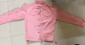 Pink Denim Jacket Unisex