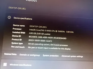 New Desktop Computer 8GB Intel Core i3 eMMC 500GB