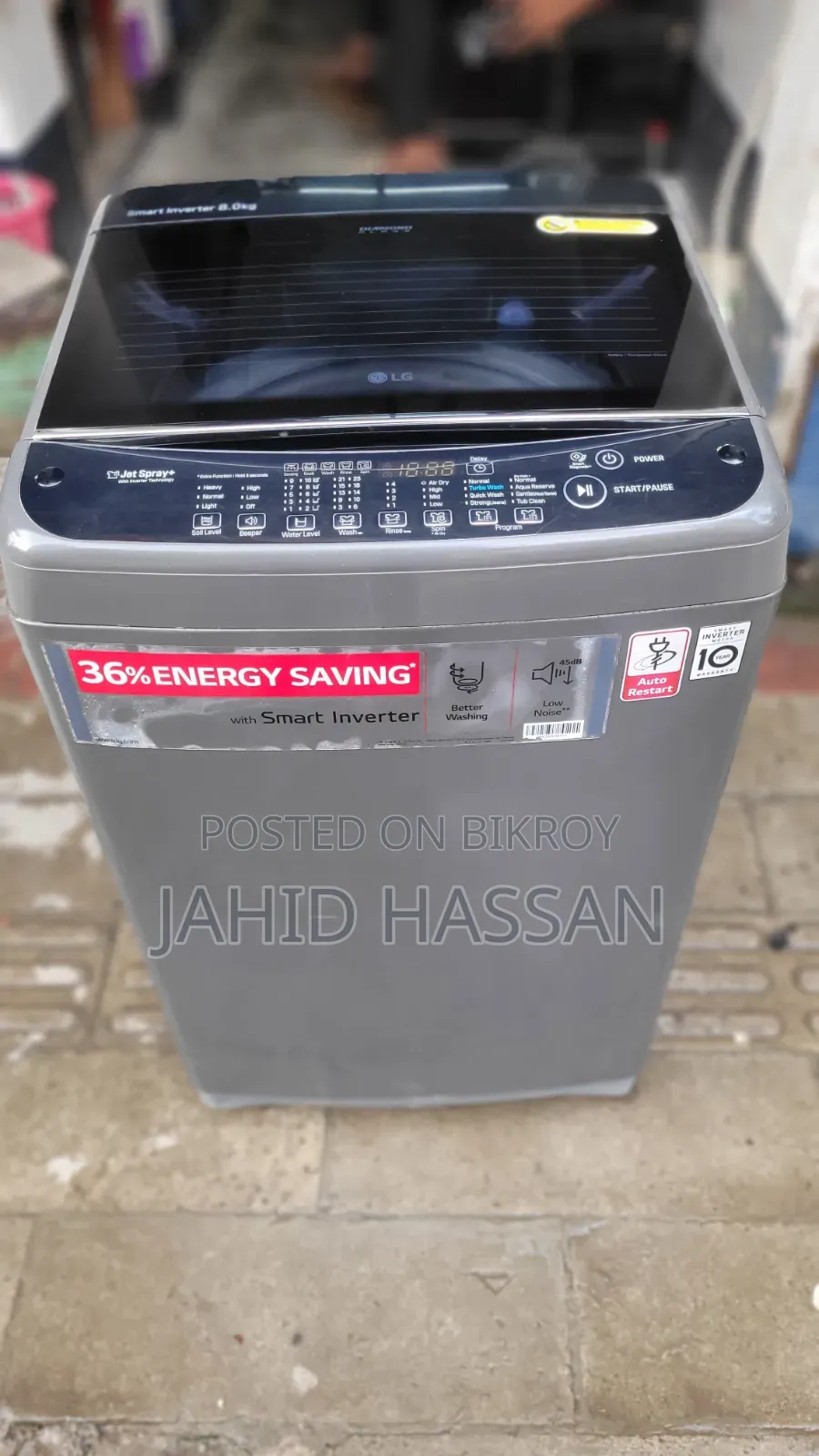 LG Washing Machine Top Load Invater