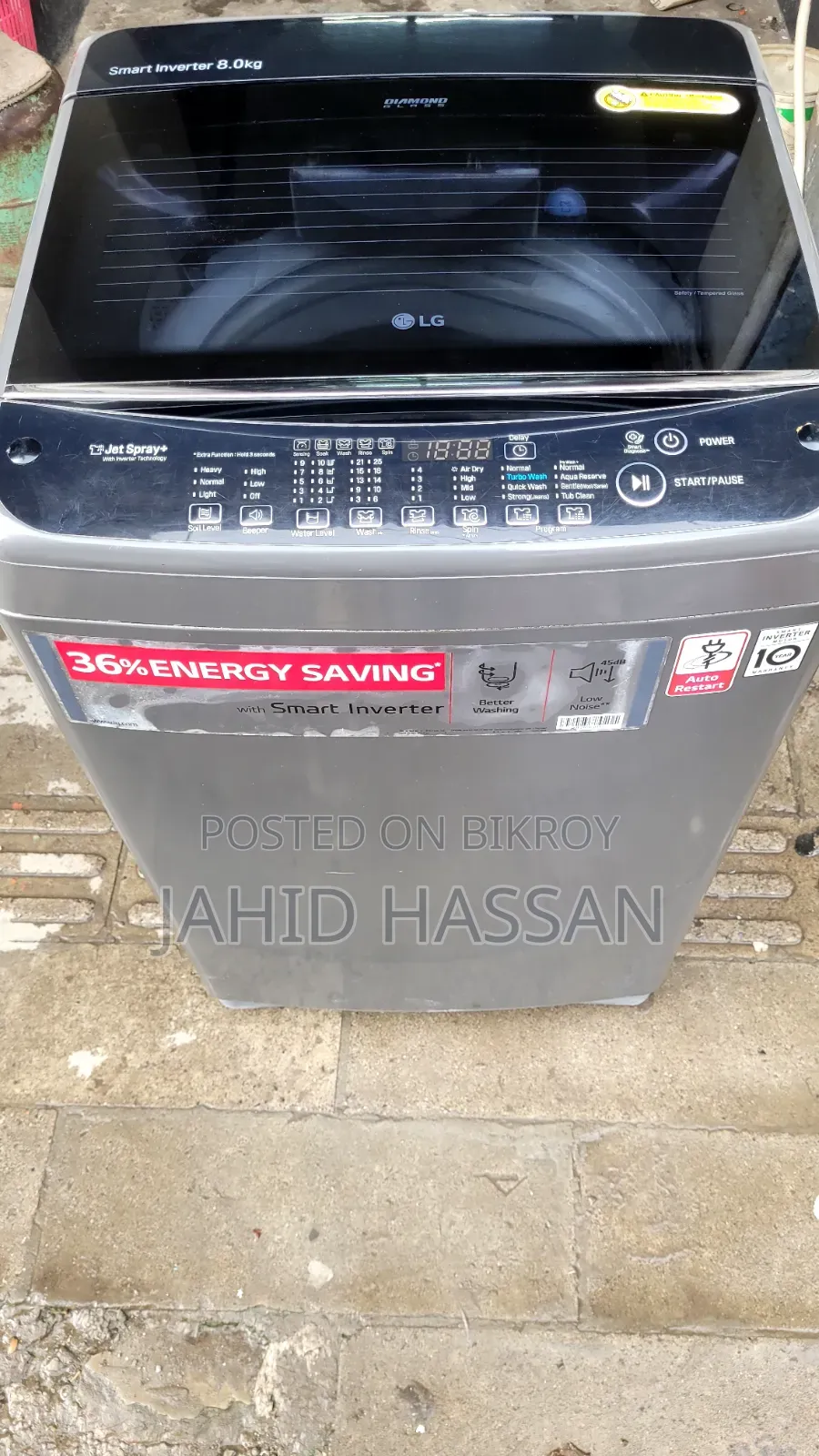 LG Washing Machine Top Load Invater