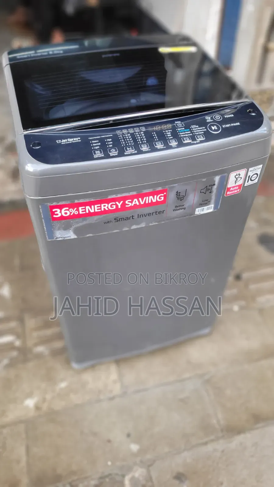 LG Washing Machine Top Load Invater