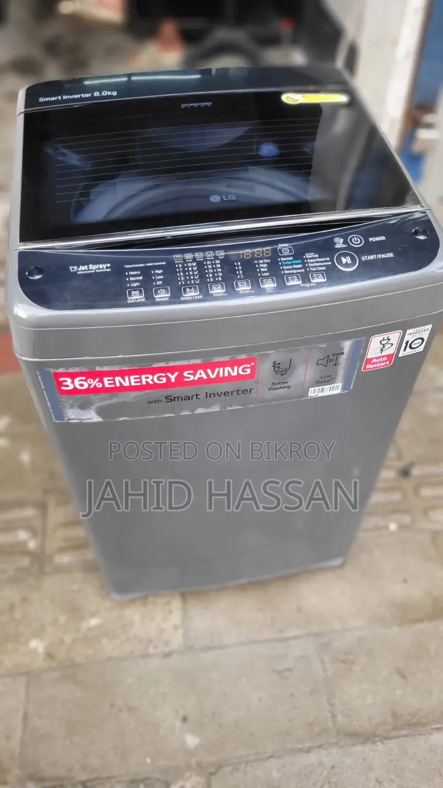 LG Washing Machine Top Load Invater