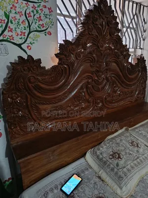 সেগুন কাঠের বক্স খাট