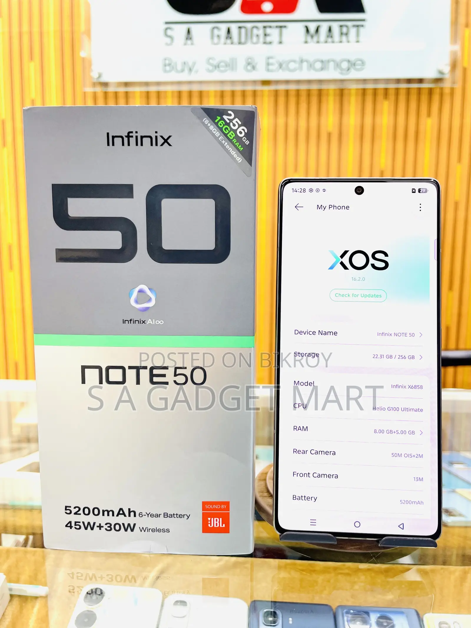 Infinix Note 50 4G 256 GB Gray