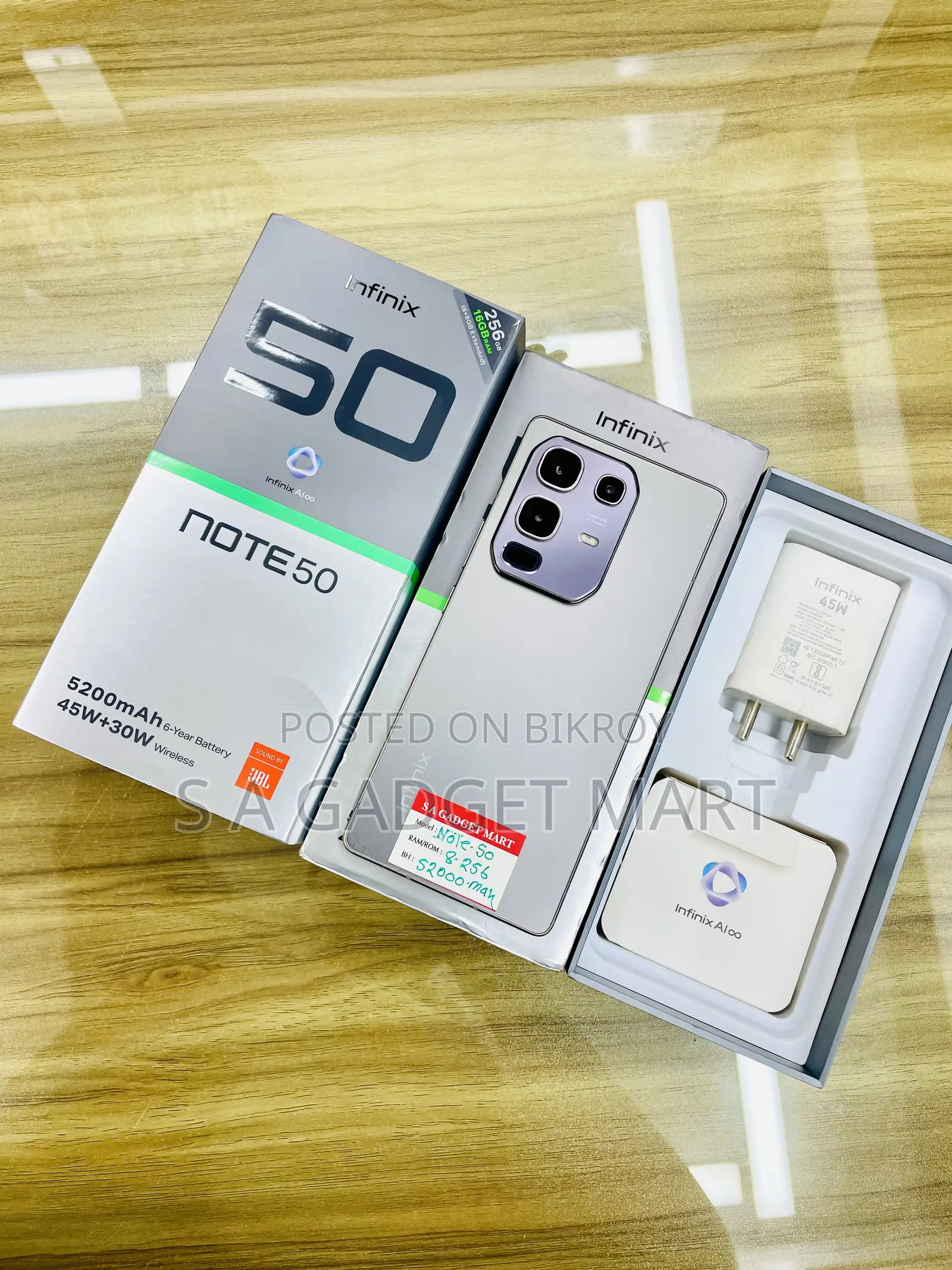 Infinix Note 50 4G 256 GB Gray
