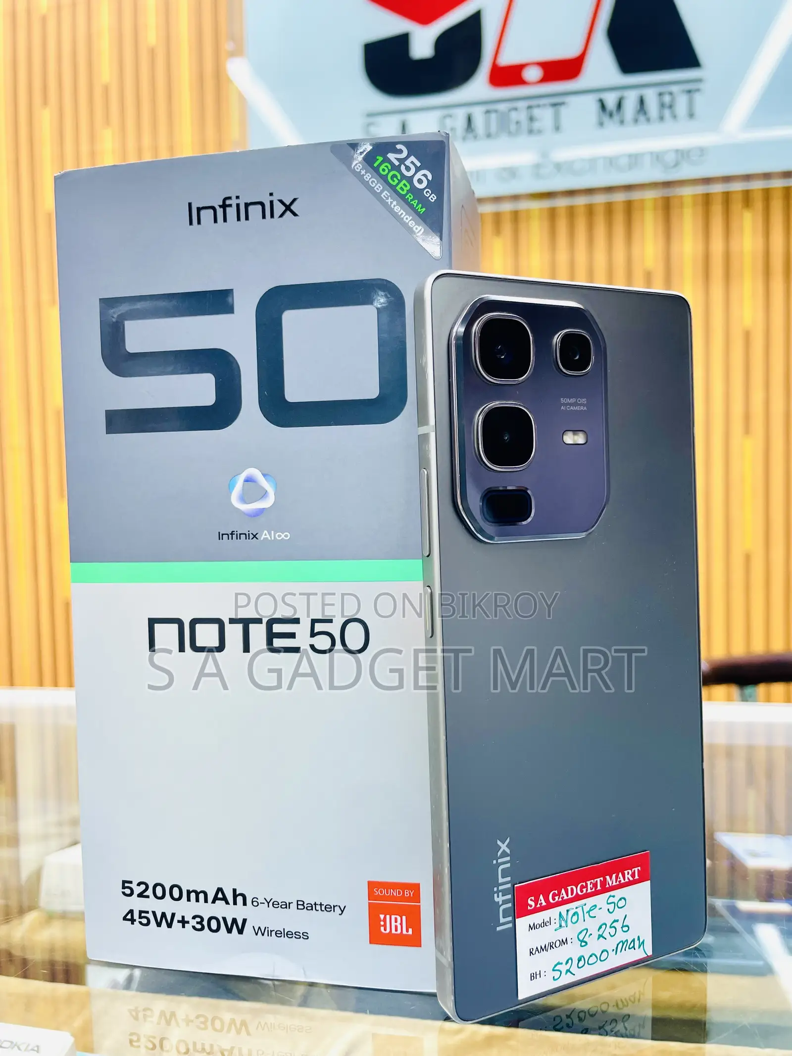 Infinix Note 50 4G 256 GB Gray