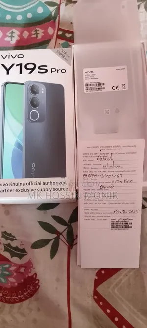 New Vivo Y19s Pro 128 GB Black