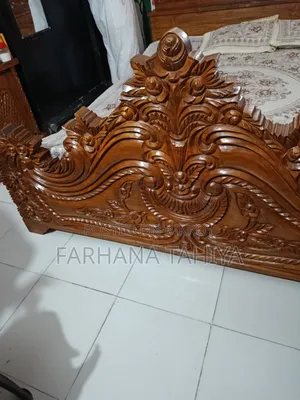 সেগুন কাঠের বক্স খাট