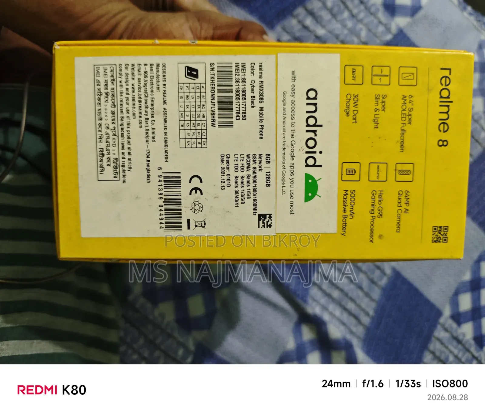 Realme 8 5G 128 GB Black