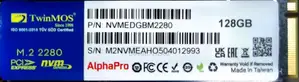 TwinMos Alpha Pro 128gb NVMe M.2 SSD