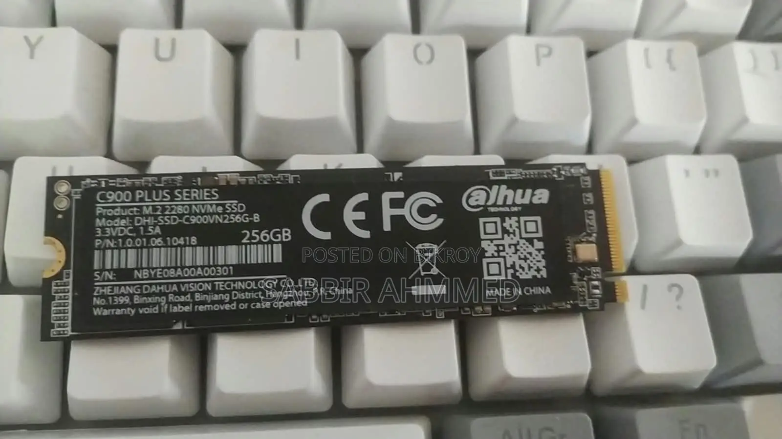 Dahua C900 PLUS-B 256GB M.2 2280 NVMe PCIe Gen 3.0x4 Internal SSD