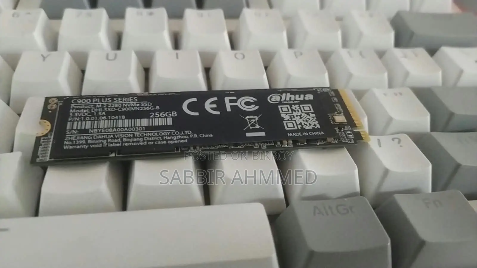 Dahua C900 PLUS-B 256GB M.2 2280 NVMe PCIe Gen 3.0x4 Internal SSD