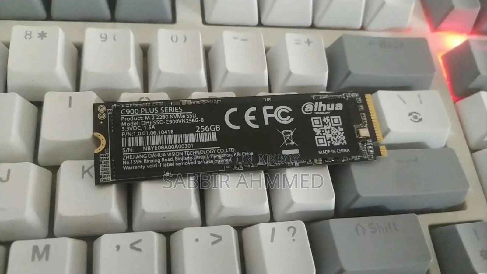 Dahua C900 PLUS-B 256GB M.2 2280 NVMe PCIe Gen 3.0x4 Internal SSD