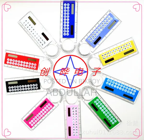 10cm Ruler Calculator Solar Calculator Arithmetic Multi-Function