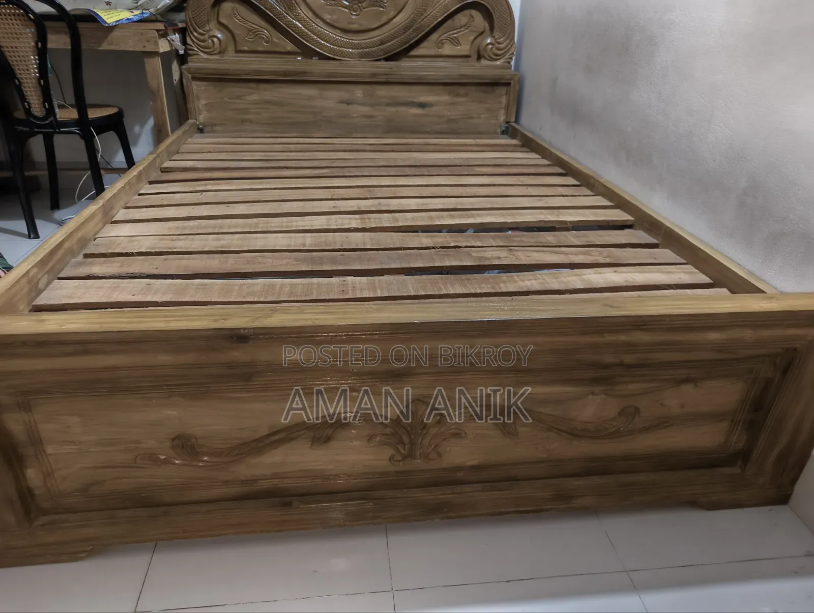 Teak Wood ( সেগুন কাঠ ) Bed [ 7:5 ]