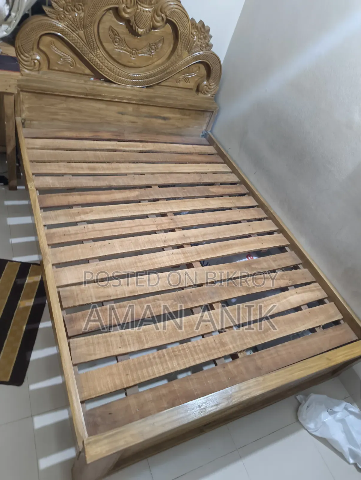 Teak Wood ( সেগুন কাঠ ) Bed [ 7:5 ]