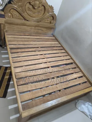 Teak Wood ( সেগুন কাঠ ) Bed [ 7:5 ]