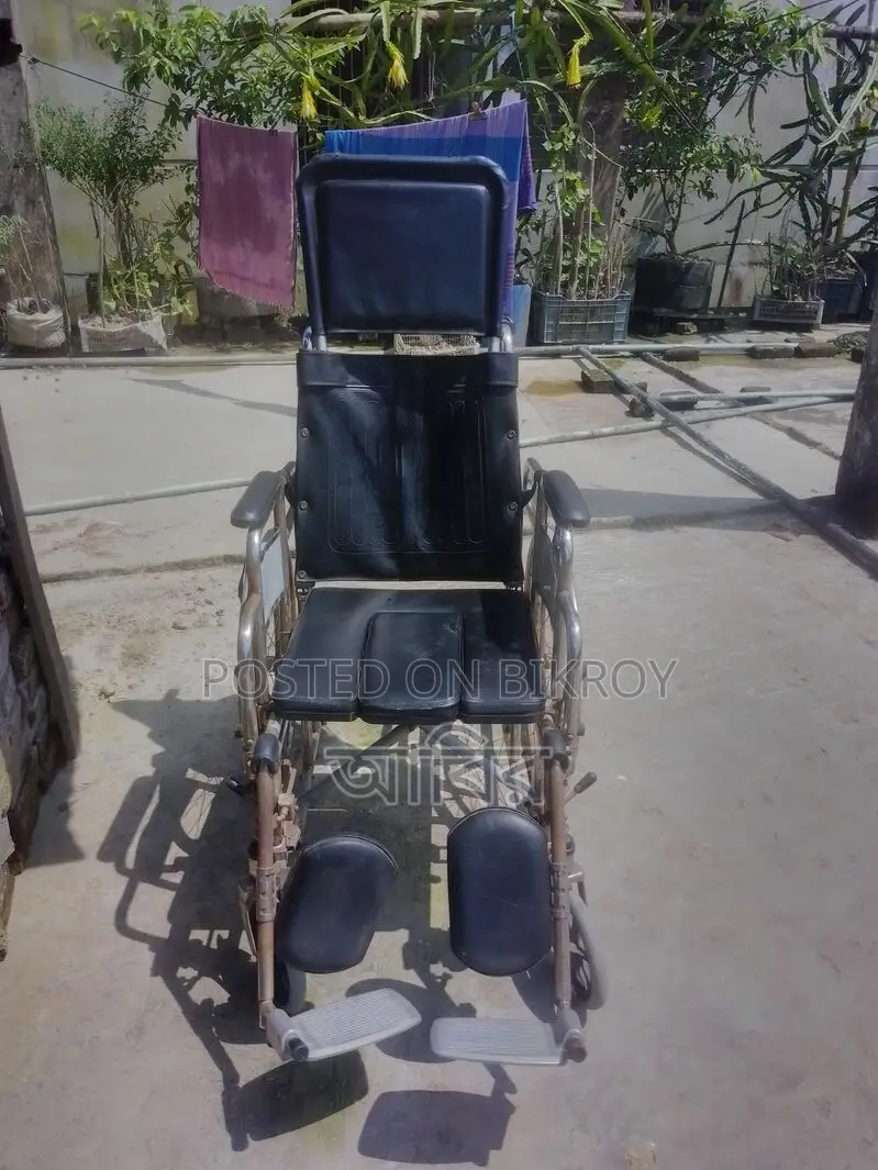 Reclining / Sleeping Wheelchair With Commode