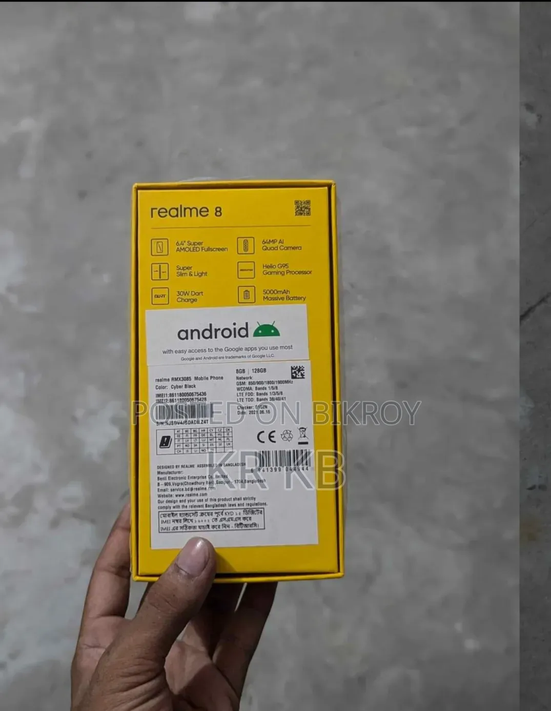 Realme 8 5G 128 GB Black
