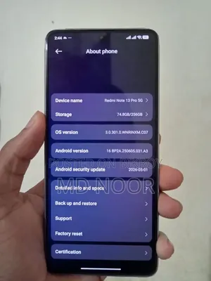 Xiaomi Redmi Note 13 Pro 5G 256 GB White