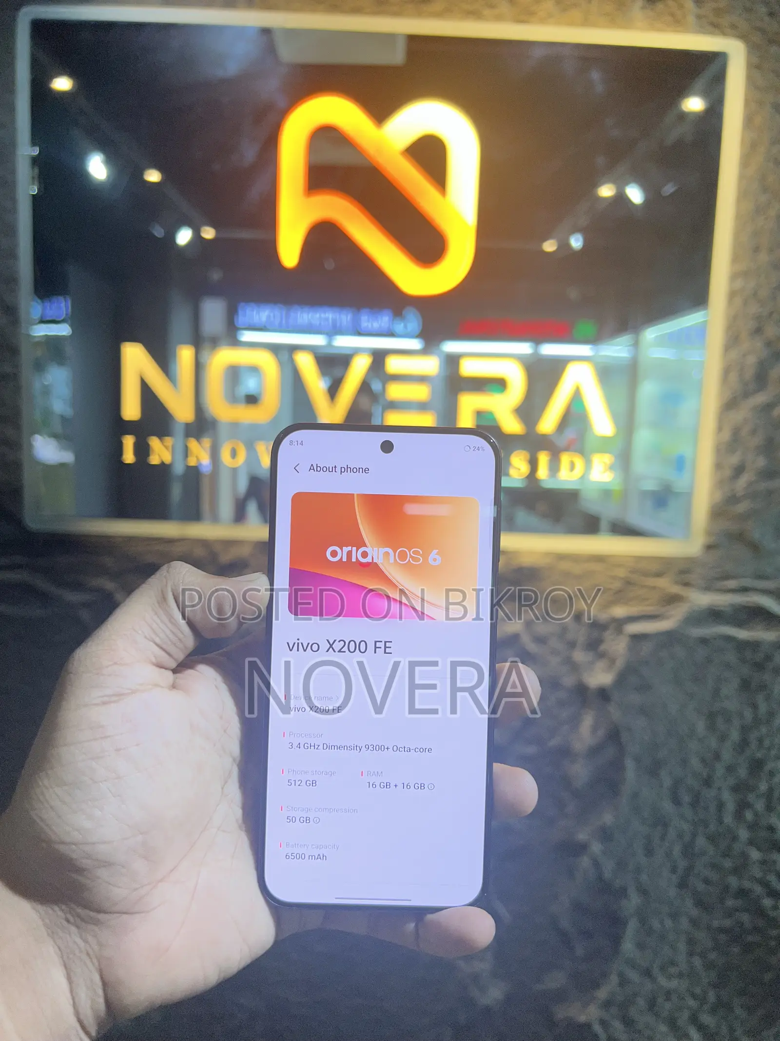Vivo X200 FE 512 GB Gold