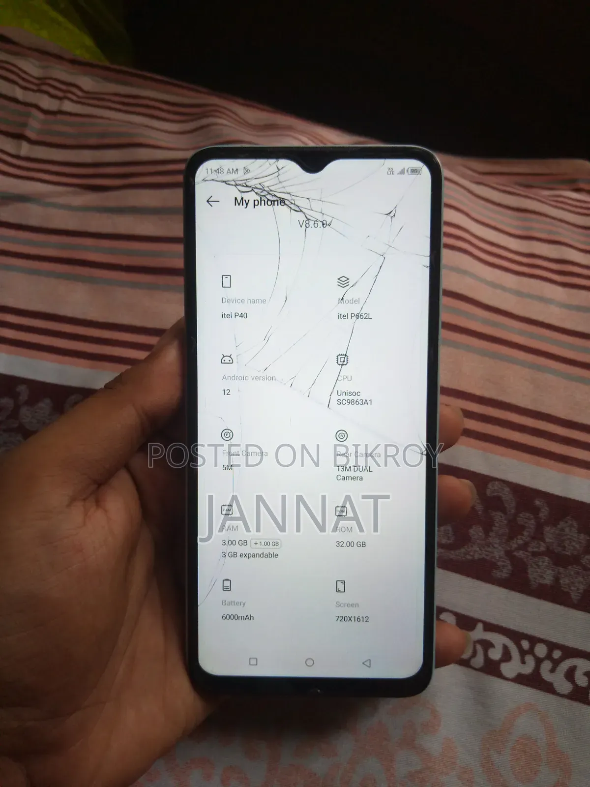 Itel P40 32 GB Gray