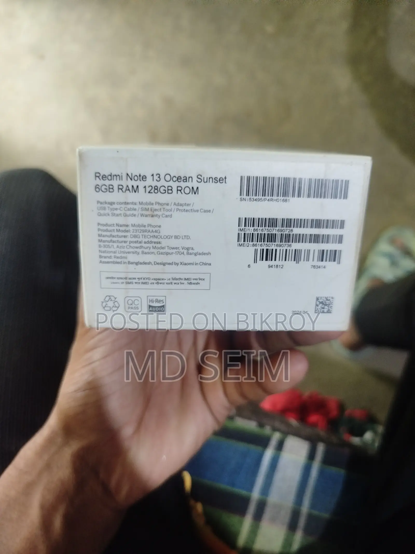 Xiaomi Redmi Note 13 128 GB Gold