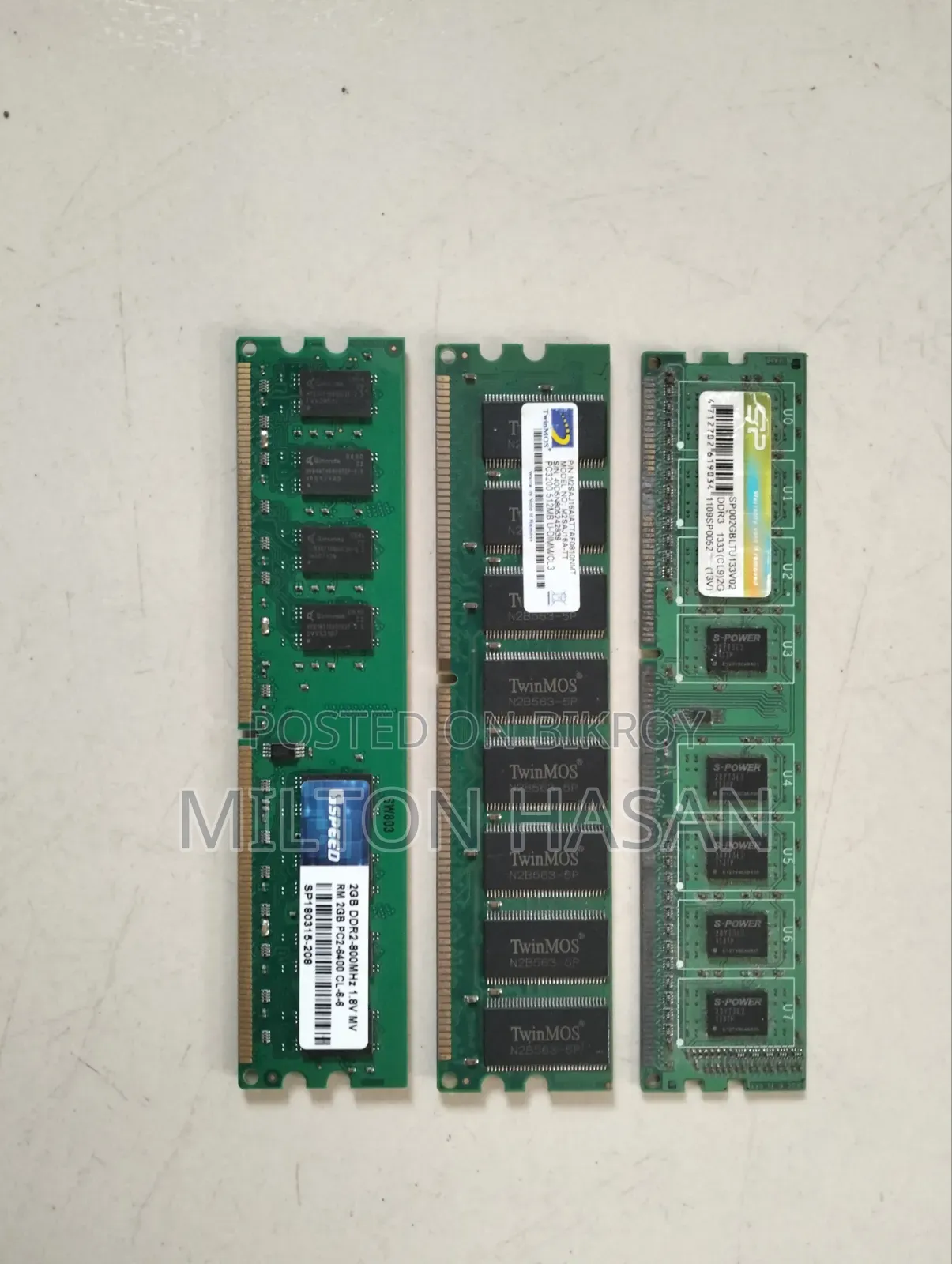 কিছু নষ্ট SSD , HDD, Ram‌, Processor আছে