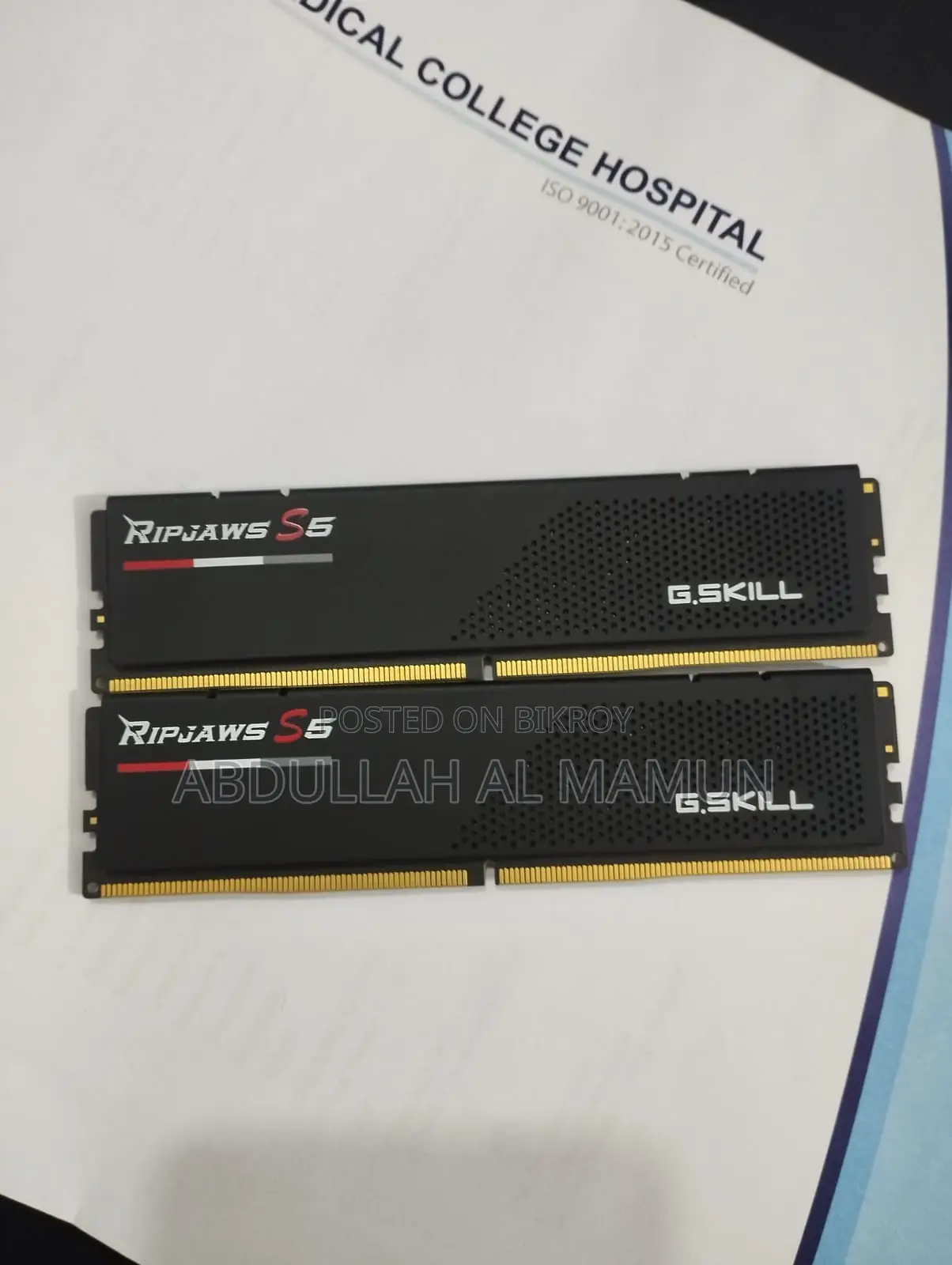 G.Skill Ripjaws S5 16GB DDR5 5200MHz CL40 Desktop RAM Black