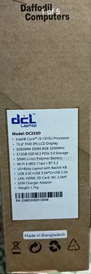 New Laptop 8GB Intel Core i3 SSD 512GB