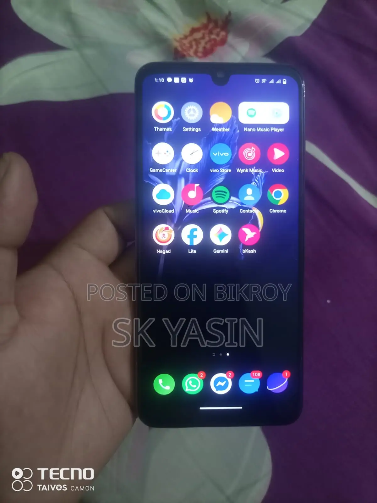 Vivo V21 128 GB Purple