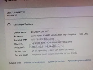 Desktop Computer Gigabyte 8GB AMD Ryzen 5 SSD 256GB