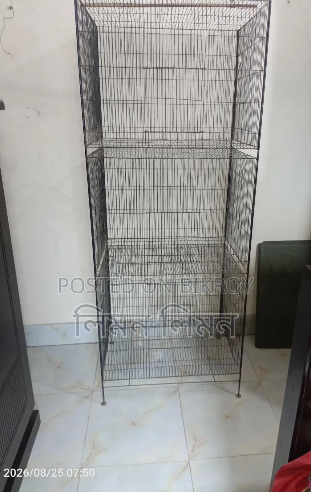 মজবুত ৩ তলা পাখির খাঁচা বিক্রি হবে
