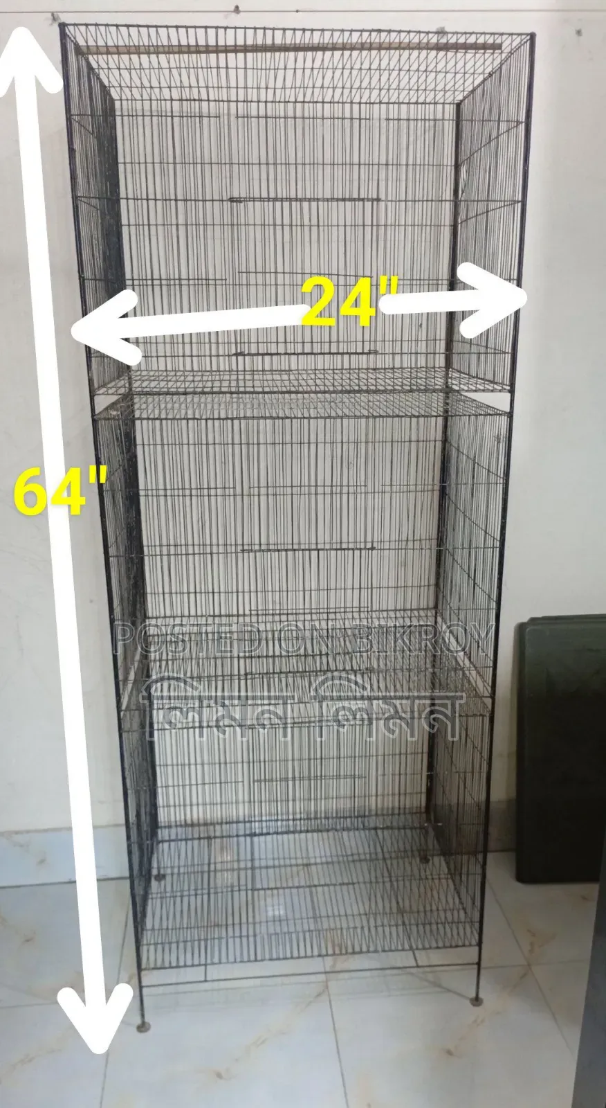 মজবুত ৩ তলা পাখির খাঁচা বিক্রি হবে