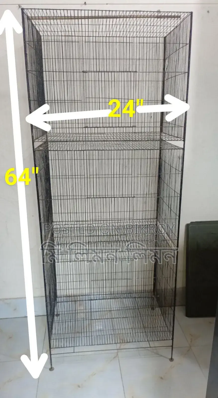 মজবুত ৩ তলা পাখির খাঁচা বিক্রি হবে