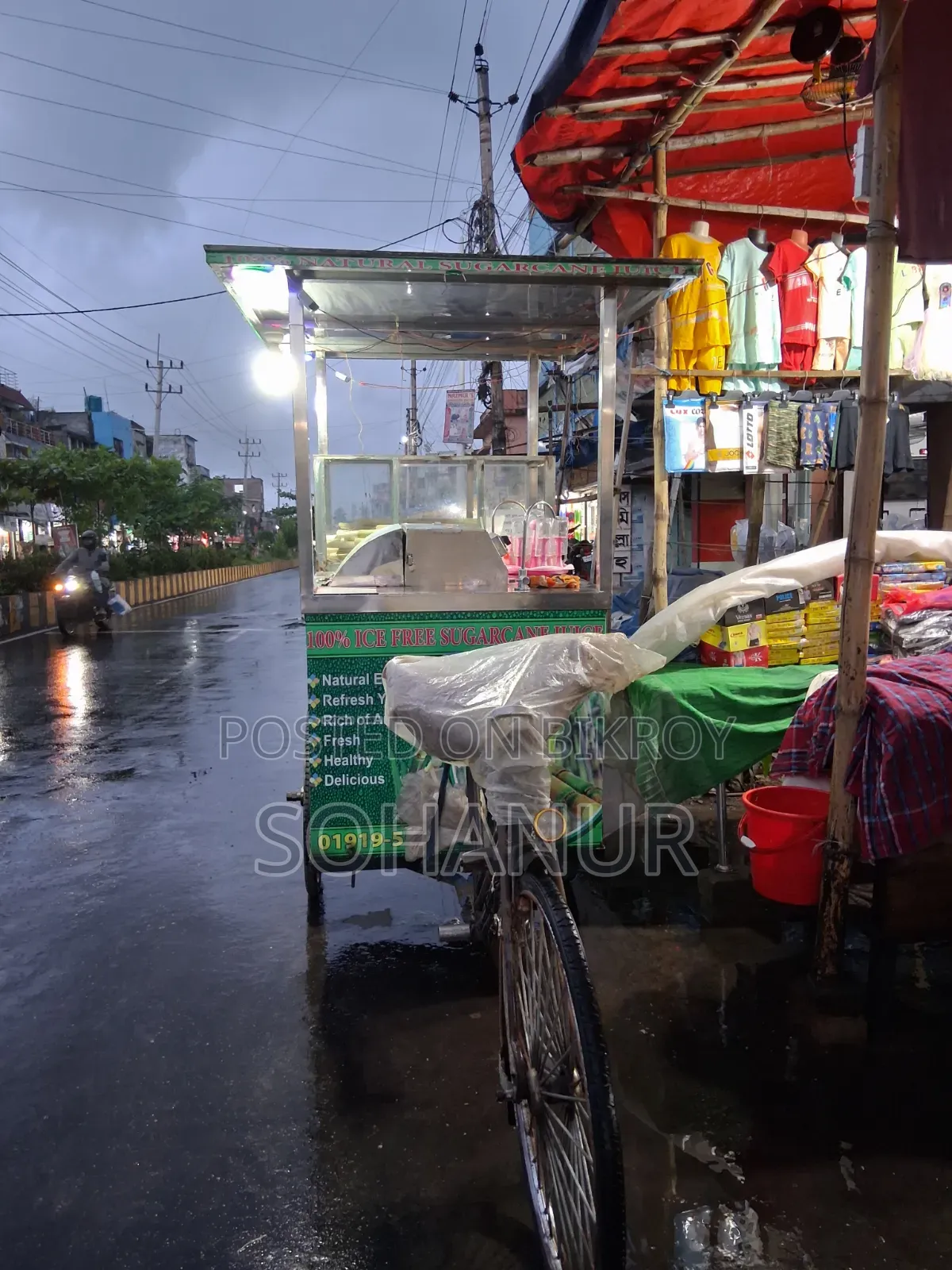 Auto van with automatic sugarcane juice machine for sale