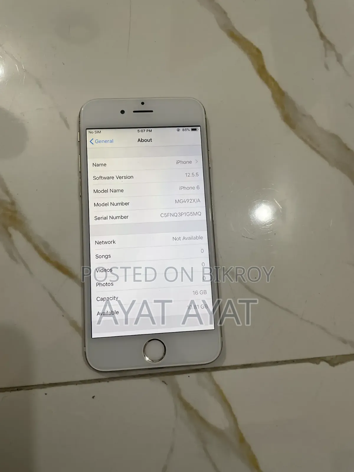 Apple iPhone 6 16 GB Gold