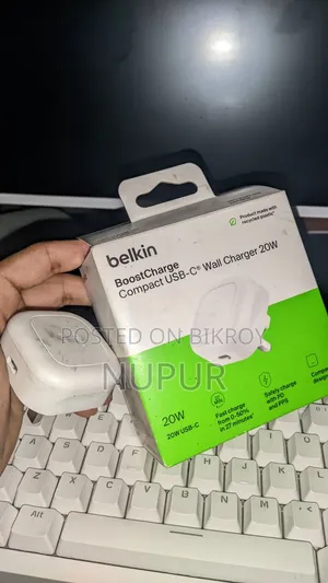 20W Belkin Apple Authorized Adapter for iPhone With Warranty