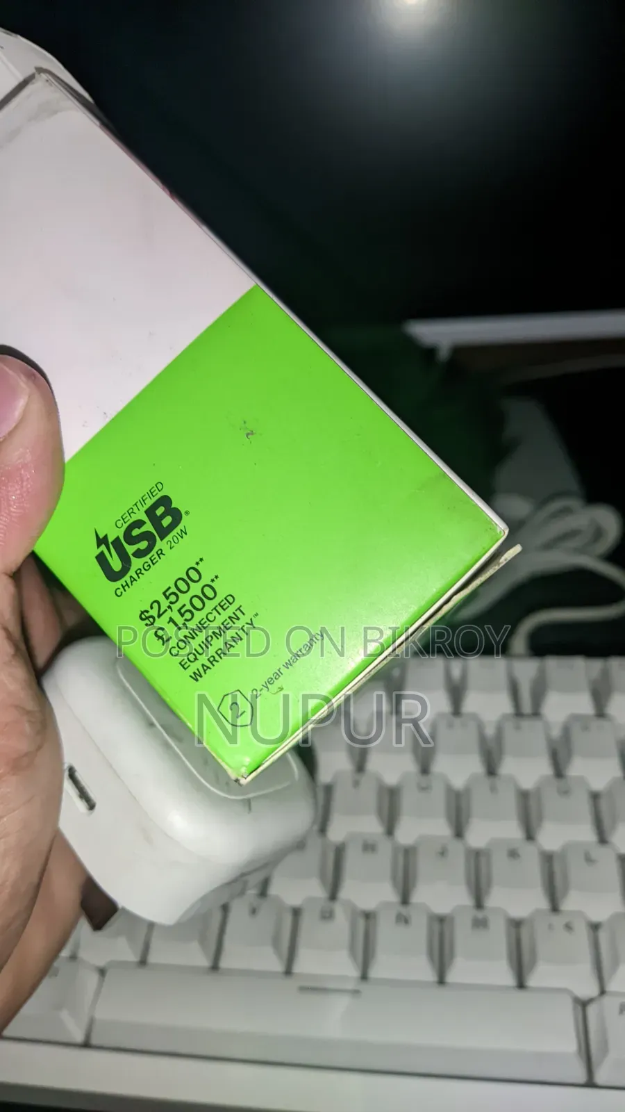20W Belkin Apple Authorized Adapter for iPhone With Warranty