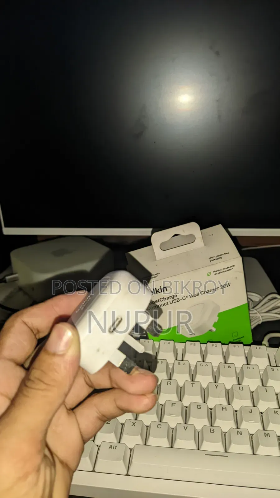 20W Belkin Apple Authorized Adapter for iPhone With Warranty