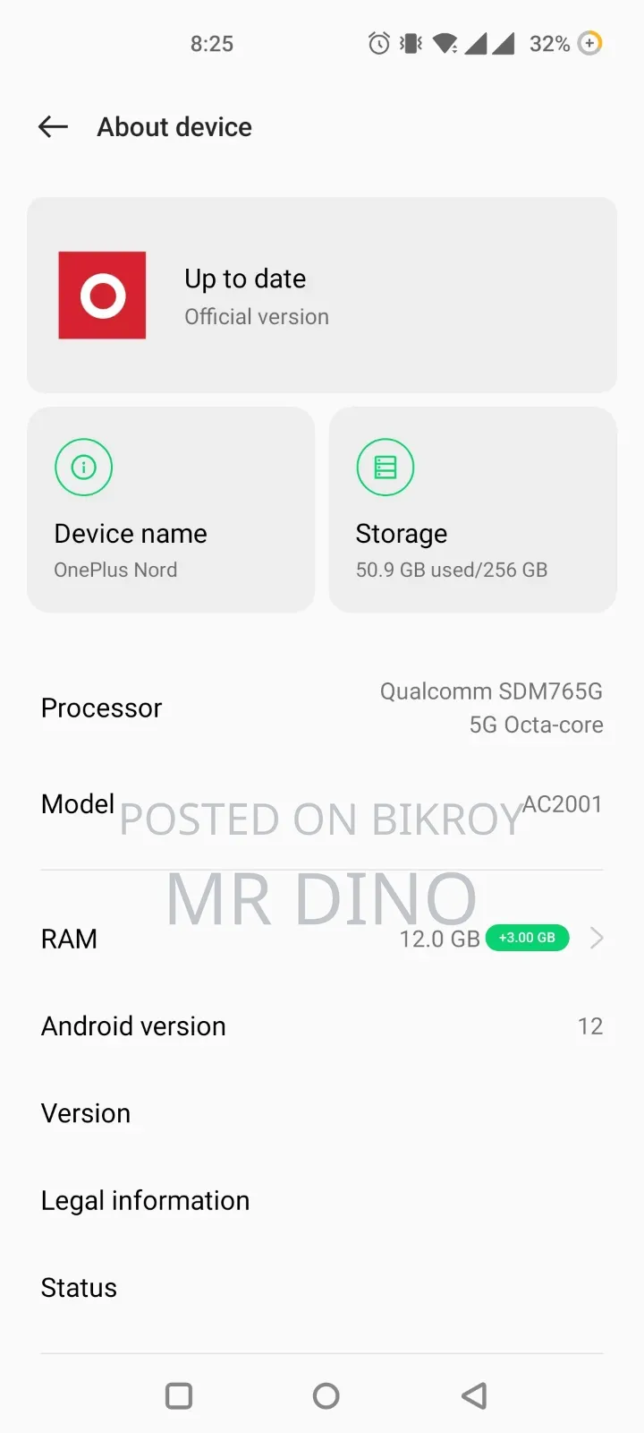 OnePlus Nord 256 GB Blue