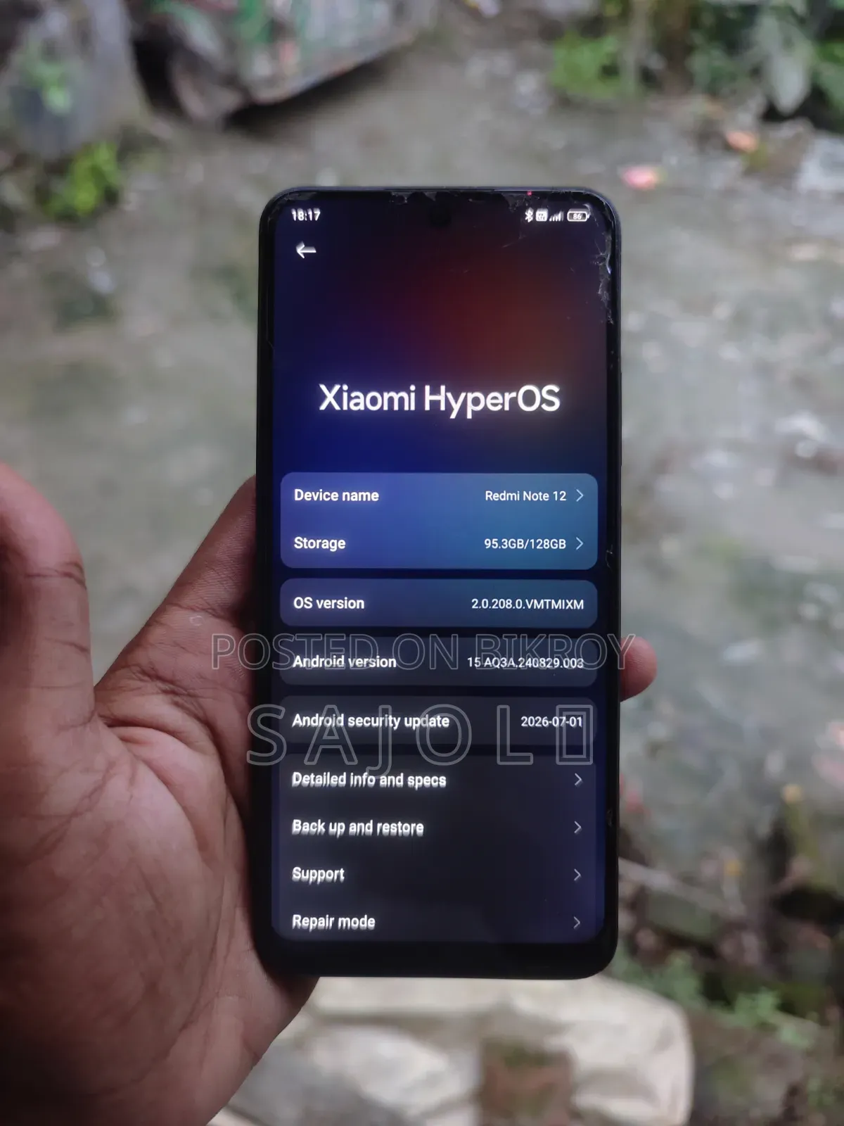 Xiaomi Redmi Note 12 128 GB Black