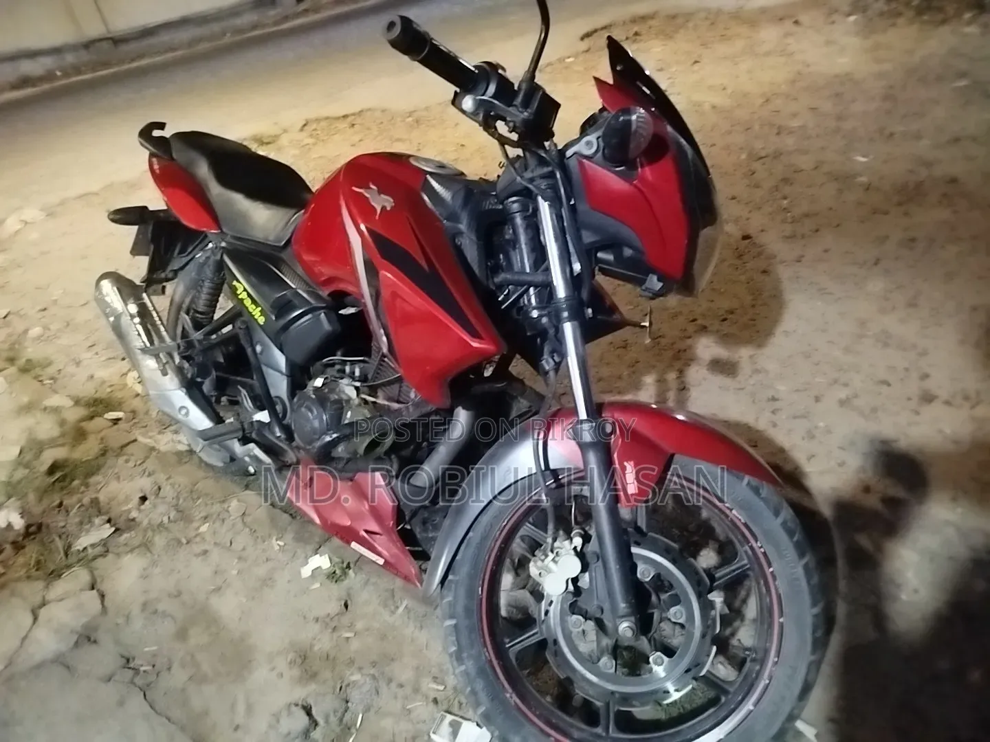 TVS Apache RTR 160 2V 2017 Red