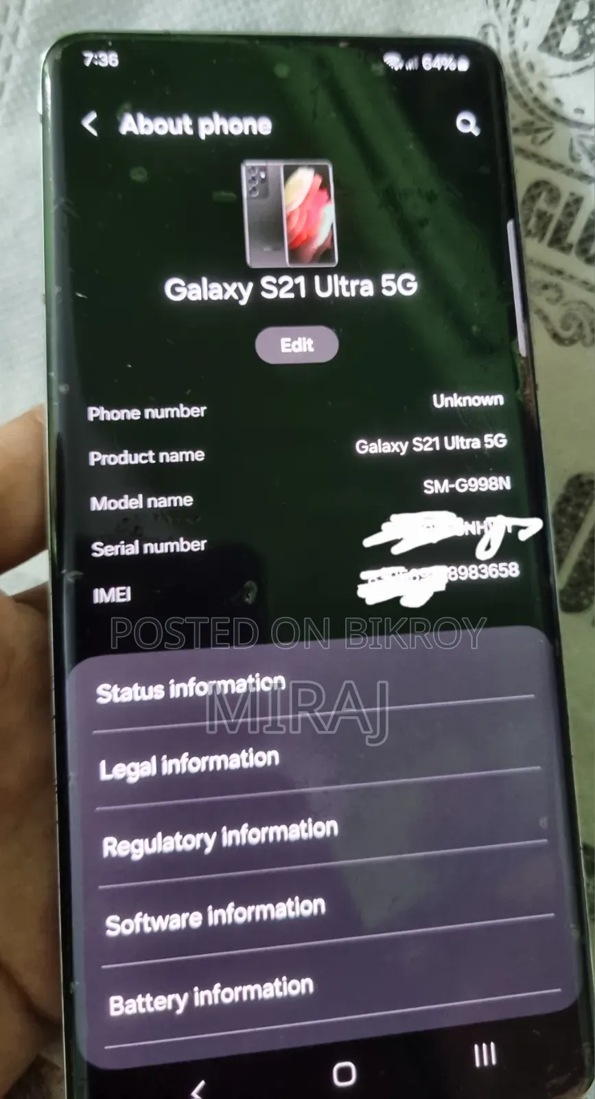 Samsung Galaxy S21 Ultra 5G 256 GB Black