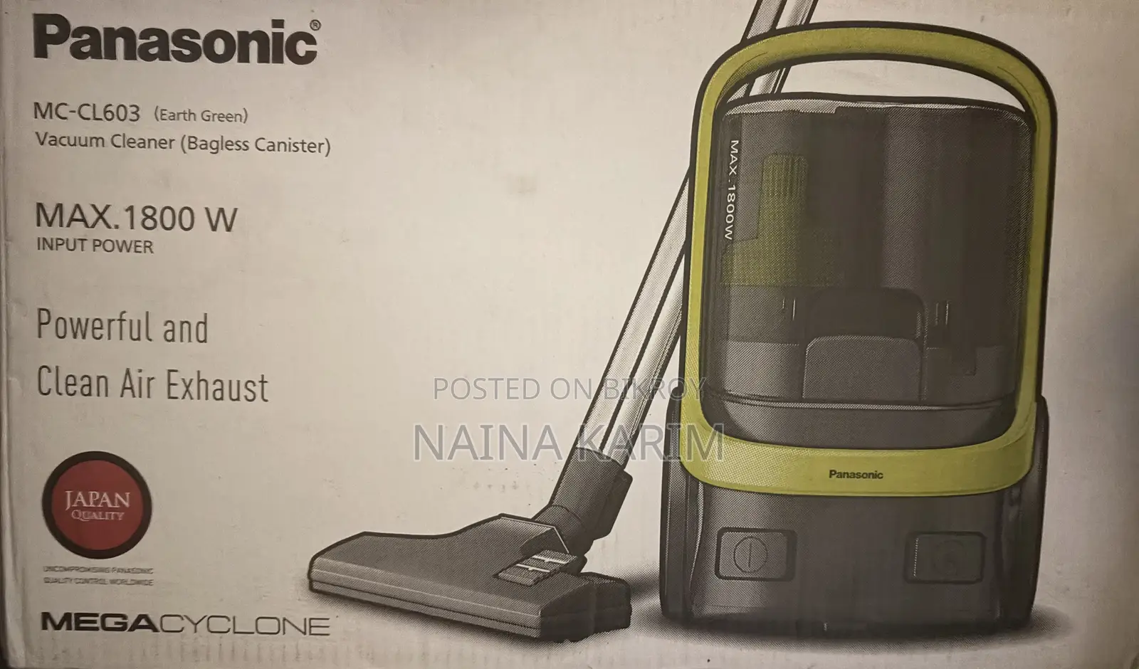 🧹 Panasonic MC-CL603 Vacuum Cleaner  ✨