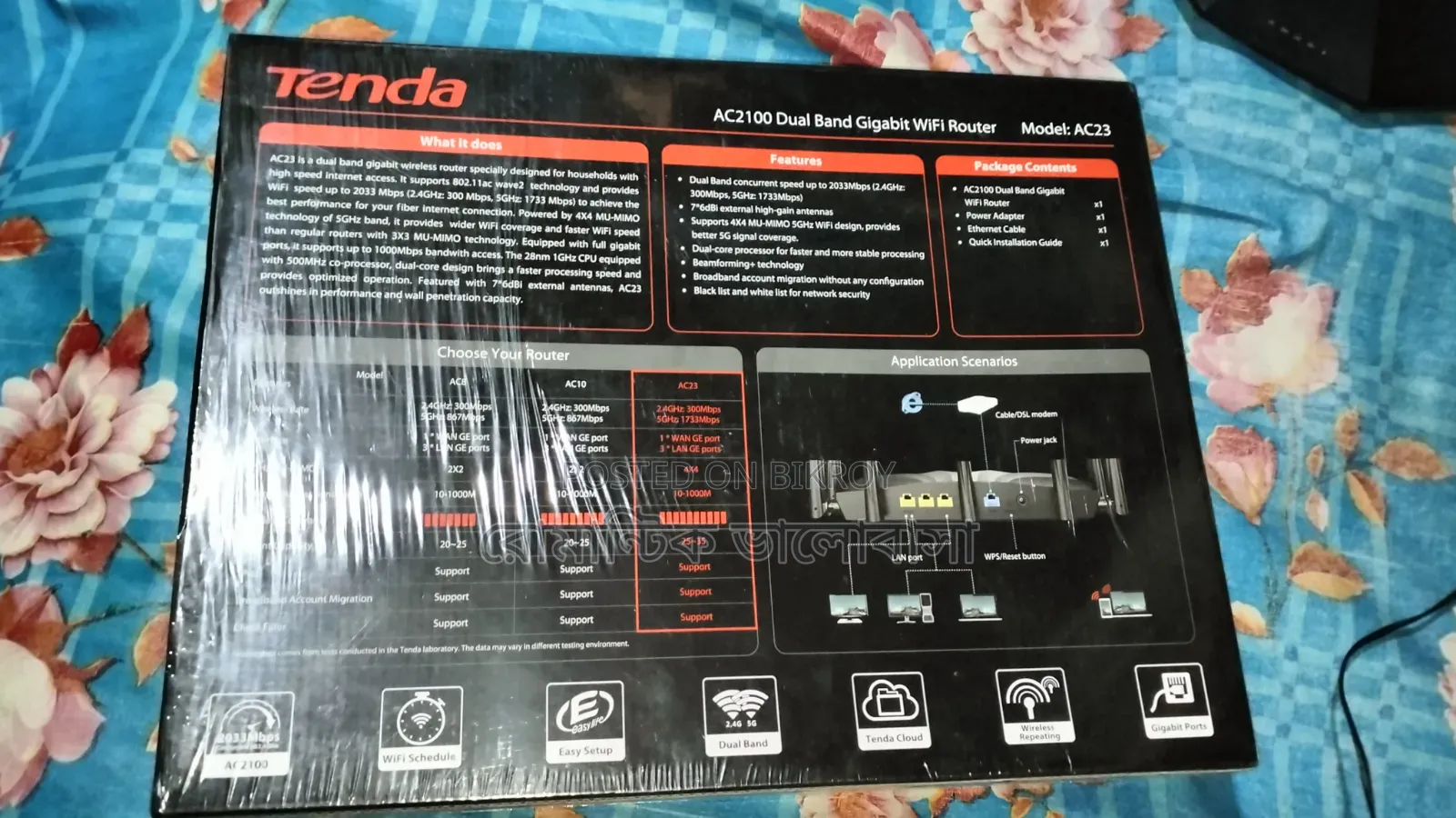 Tenda AC23 AC2100 Dual Band Gigabit WiFi Router